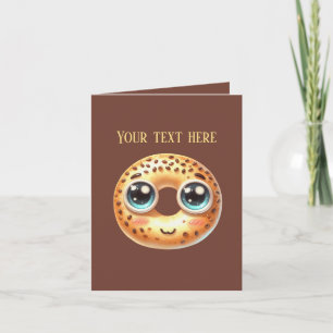Tarjeta Bolsa de vendedor de panadería linda personalizabl