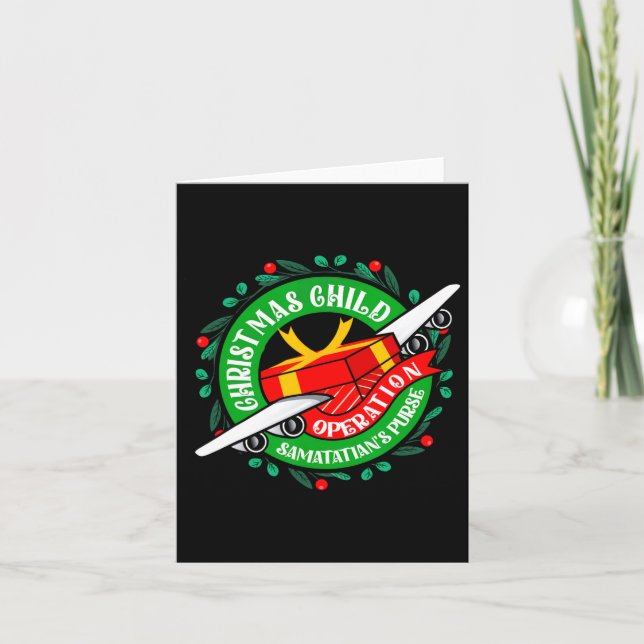Tarjeta Bolsa del Samaritano Operación Niño Navidad Meme C (Anverso)