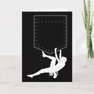 Tarjeta Bolsillo Divertido Lindo De Escalada Y Bouldering