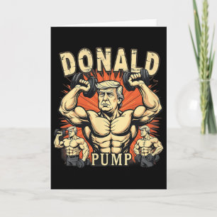 Tarjeta Bomba de Donald Trump Culturismo Divertido Gimnasi