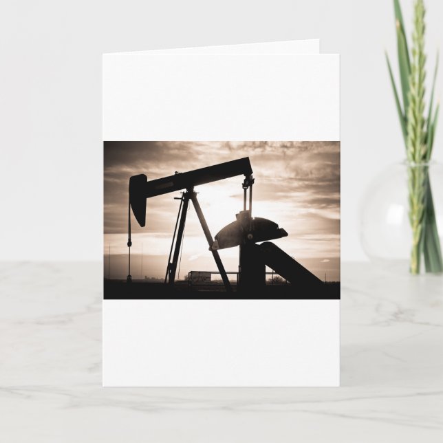 Tarjeta Bomba de pozo de petróleo (Anverso)
