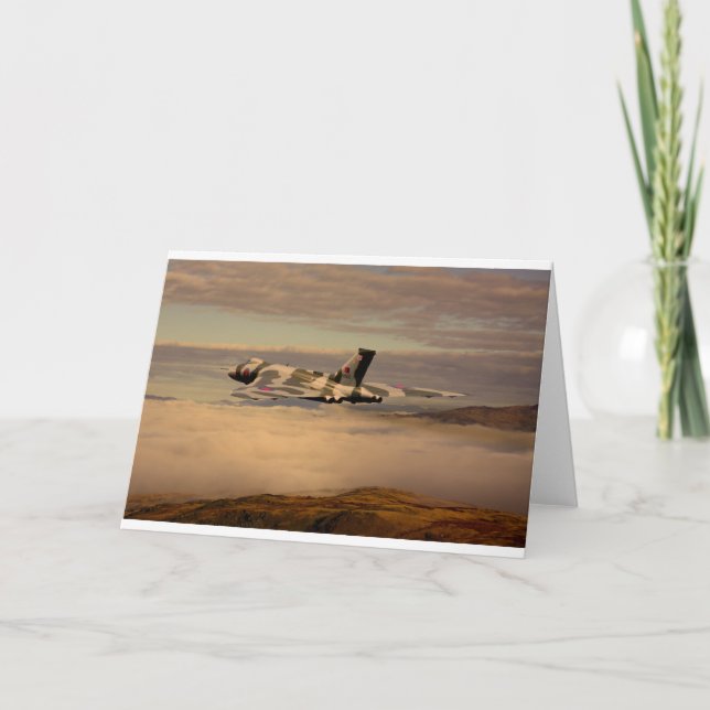 Tarjeta Bombardero XH558 de Avro Vulcan (Anverso)