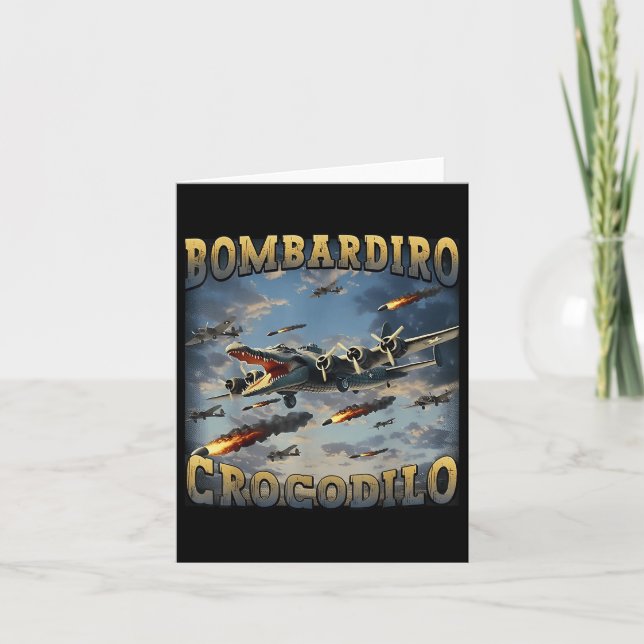 Tarjeta Bombardino Crocodilo (Anverso)