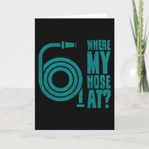 Tarjeta Bombero Divertido Ropa de Bombero Bombero