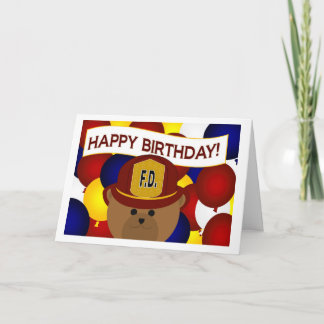 Tarjeta Bombero - ¡Feliz cumpleaños, héroe de bomberos!