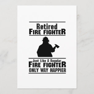 Tarjeta Bombero retirado Hombre de bomberos jefe regalo gr