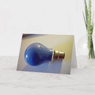 Tarjeta Bombilla azul con conexión de bayoneta