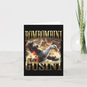 Tarjeta Bombombini Gusini Funny Italiano Brainrot Meme Boo