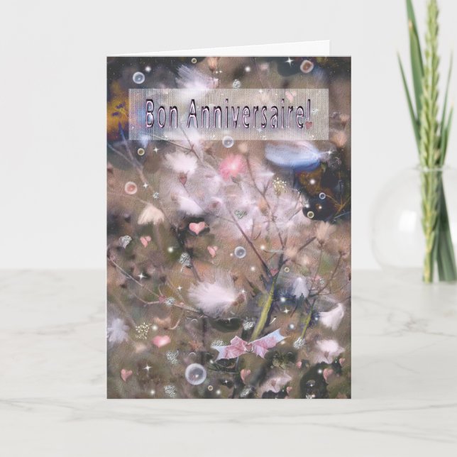 Tarjeta ¡Bon Anniversaire! (Anverso)