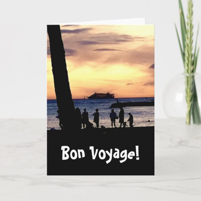 Tarjeta ¡Bon Voyage! (Anverso)