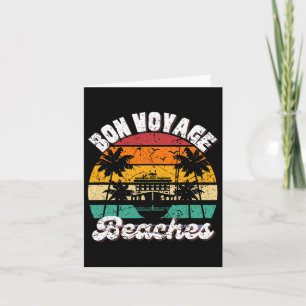 Tarjeta Bon Voyage Beaches Cruise Ship Graphic For Cruiser