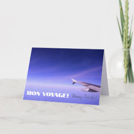 Tarjeta Bon Voyage Feliz Viaje