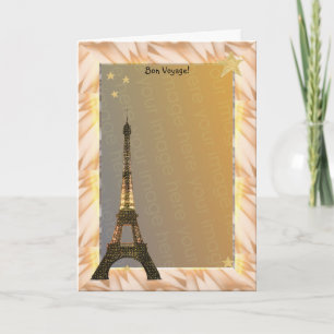 Tarjeta ¡Bon Voyage!Plantilla