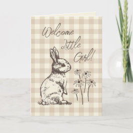 Tarjeta Bonanza de Conejos Conejos Conejitos Cuidadosament