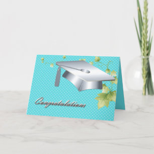 Tarjeta bonita de la graduación de la liga de