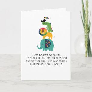 Tarjeta bonita del día del padre para Papá!