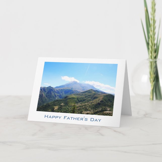 Tarjeta Bonita fotografía de paisaje Día del Padre (Anverso)