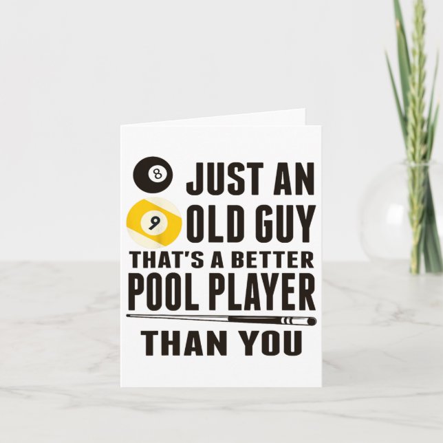 Tarjeta Bonita piscina para camiseta, sólo un viejo regalo (Anverso)