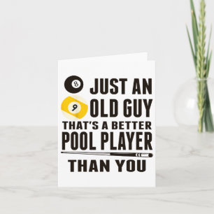 Tarjeta Bonita piscina para camiseta, sólo un viejo regalo