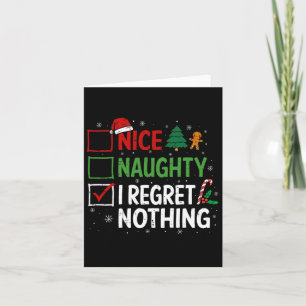 Tarjeta Bonita traviesa, me arrepiento de que no haya nada