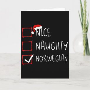 Tarjeta Bonita Traviesa Navidad Noruega Herencia R