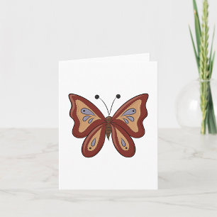 Tarjeta Bonito Brown Butterly
