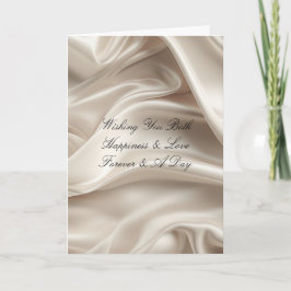 Tarjeta Bonito Champán Oro Boda romántico