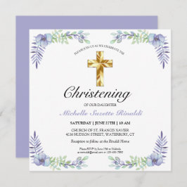 Tarjeta Bonito Crowne Lavender Floral Cristalización