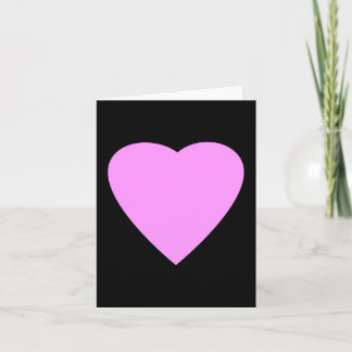 Tarjeta Bonito de amor rosa y negro.