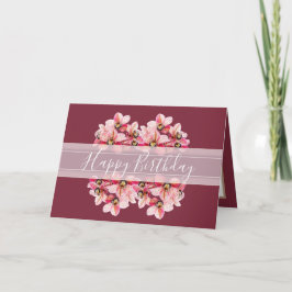 Tarjeta Bonito floral Orquídeas Flor Bouquet Cumpleaños Ro