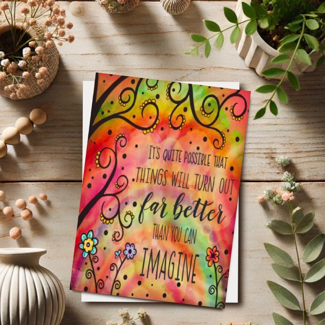Tarjeta Bonito "Las cosas van a funcionar" Inspiradora (Subido por el creador)