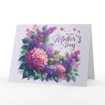 Bonito Lilacs Día de la Madre "Mamá"