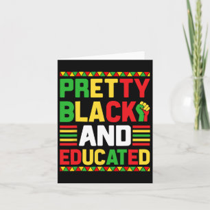 Tarjeta Bonito negro y educado Mes de la historia negra di