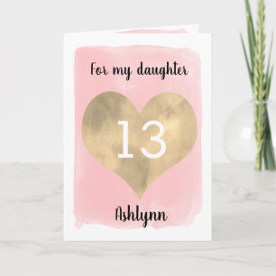 Tarjeta Bonito Oro y Hija Rosa 13
