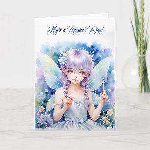 Tarjeta Bonito Pastel Fairy