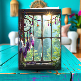Tarjeta Bonito Purple Dreamcatcher en Windows Birday