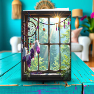 Tarjeta Bonito Purple Dreamcatcher en Windows Birday