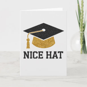 Tarjeta Bonito Sombrero Graduación Escuela Secundaria Univ
