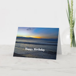 Tarjeta Bonito Sunrise Beach Ocean Photo Birday