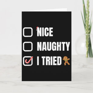 Tarjeta Bonito Travieso Lo Intenté, Lista De Traviesos De