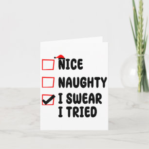Tarjeta Bonito Travieso Lo Juro Lo Intenté 