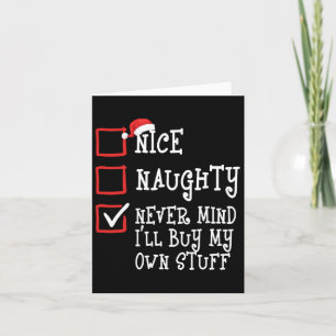 Tarjeta Bonito travieso, no importa que compre mis propias