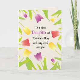 Tarjeta Bonito Tulips Día de la Madre de madres