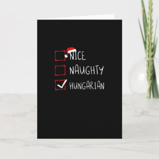 Tarjeta Bonito y travieso patrimonio navideño húngaro