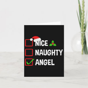 Tarjeta Bonitos Navidades de Naughty Angel Funny Xmas