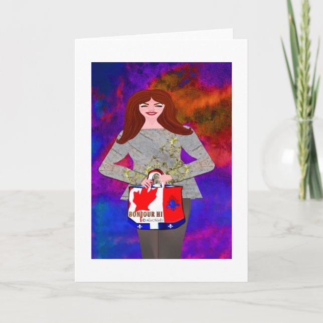 Tarjeta Bonjour Hi LeeMarie's creative Design (Anverso)