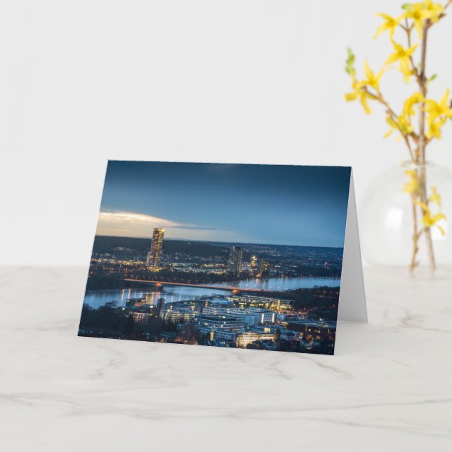 Tarjeta Bonn Alemania (flor amarilla)