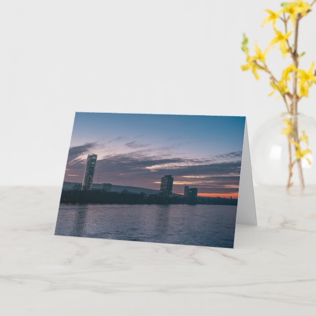 Tarjeta Bonn Alemania (flor amarilla)