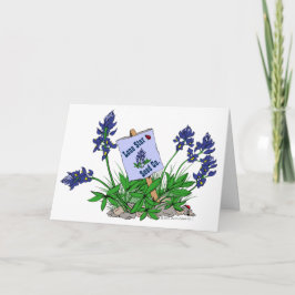 Tarjeta Bonnets azules Flores silvestres saludos de TEXAS