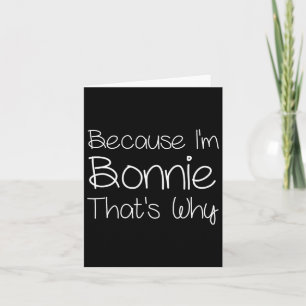 Tarjeta Bonnie Funny Personalizada Birthday Women Nombre R
